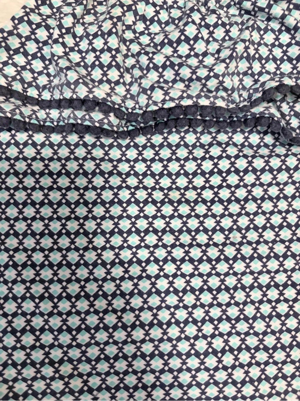 Carter's Toddler Girls' Geometric Print Pom-Pom Ruffle Cami Top size 24 months